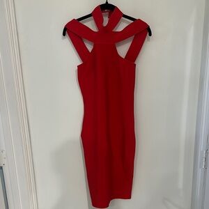 Marciano Elegant Red Halter Dress